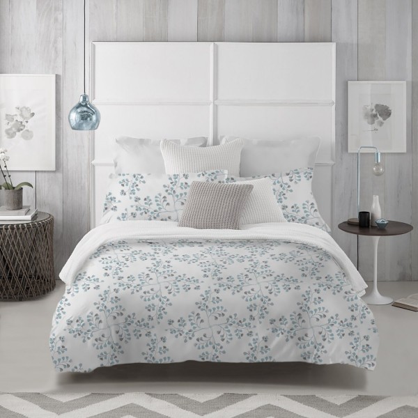 Lila 3 Piece Blue Floral Comforter Set - Magasins Hart | Hart Stores