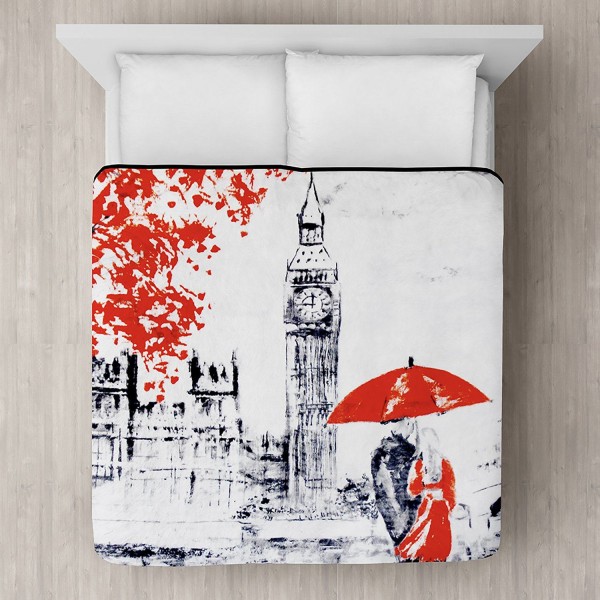 Big Ben Printed Plush Mink Blanket 78x94 - Magasins Hart | Hart Stores