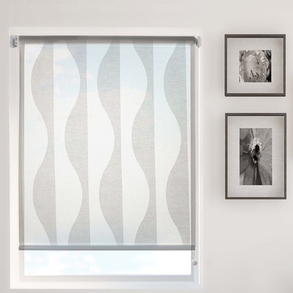 Cordless Roller Blind - Daylight Semi-Sheer - White Wave - Magasins Hart | Hart Stores