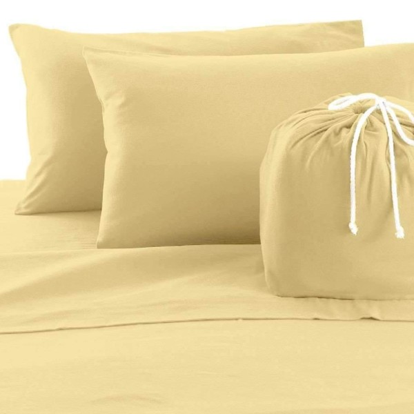 Cotton Flannel Sheet Set - Mustard - Magasins Hart | Hart Stores