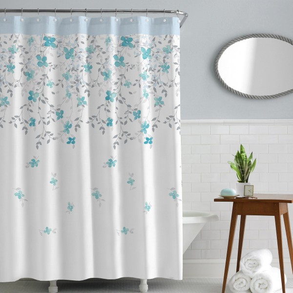 Lauren Taylor: Sakura Microfiber Shower Curtain