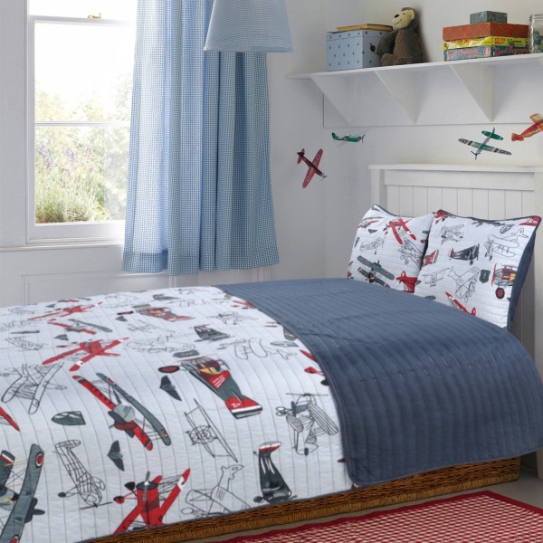 Little Adrien - Airplanes 3 Piece Kids Quilt Set - Magasins Hart | Hart Stores