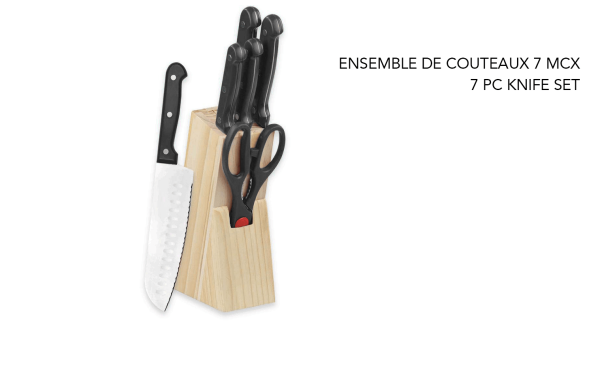 À la Cuisine - Ensemble de blocs de couteaux 7 pièces