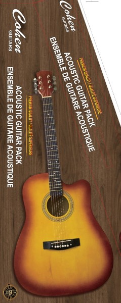 Guitare en bois de 41 pouces avec amplificateur et accessoires