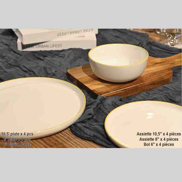 A La Cuisine - Service de vaisselle - blanc