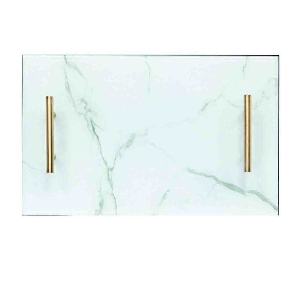 A LA CUISINE - Plateau rectangulaire en verre 40x25x4cm
