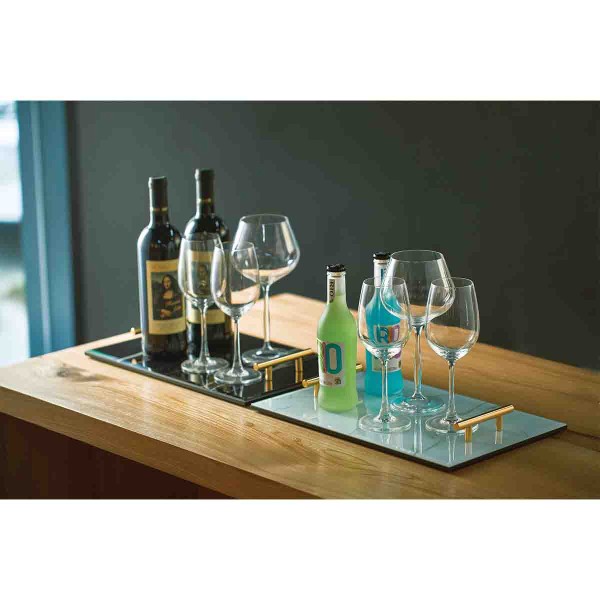 A LA CUISINE - Plateau rectangulaire en verre 40x25x4cm
