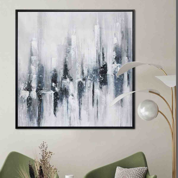 Lauren Taylor - Abstract Blue White Grey