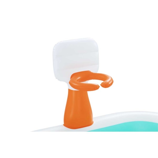 Bestway® Piscine familiale gonflable avec panier de basket ''Dunk n’ Splash™'' 2,51 m x 1,68 m x 1,02 m