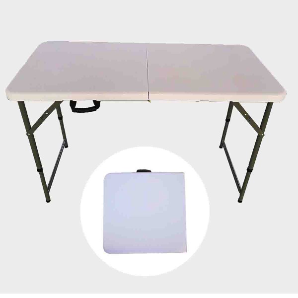 Table pliante réglable en hauteur de 4 pieds