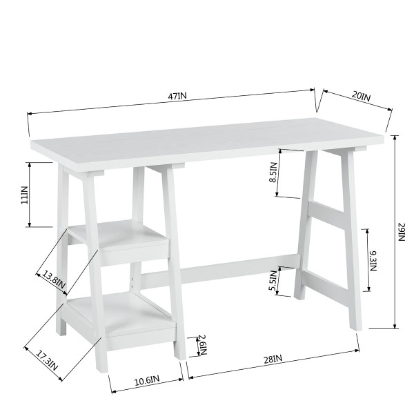 Atelier Du Nord - Bureau d'ordinateur en bois Afra