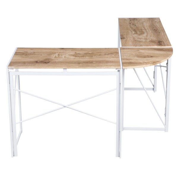 Albertin - Modern/Contemporary Computer Office L-Shaped Desk with metal frame