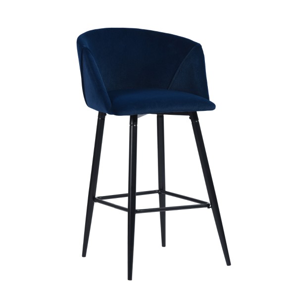 Aldridge - Velvet Bar Stool