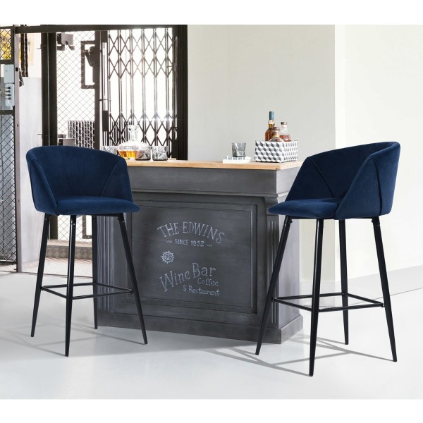 Aldridge - Velvet Bar Stool