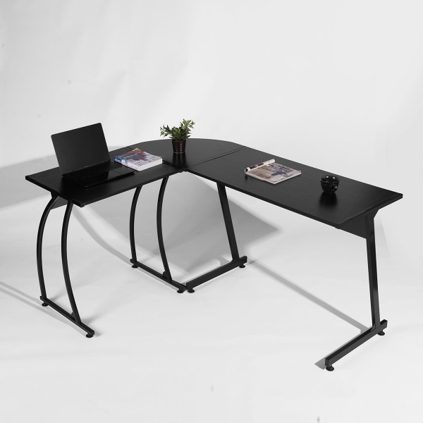 Arlette - Computer Office L-Shaped Desk with metal frame