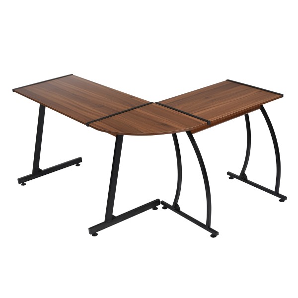 Arlette - Computer Office L-Shaped Desk with metal frame