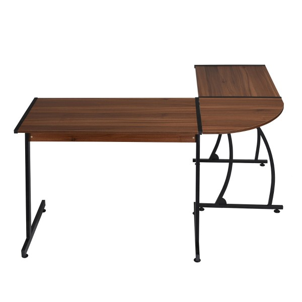 Arlette - Computer Office L-Shaped Desk with metal frame