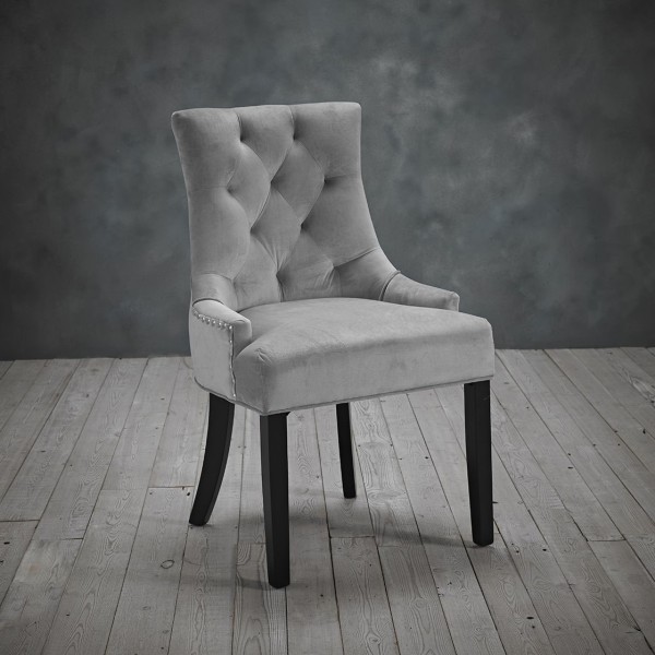 Morgan - Chaise de salle à manger de luxe en velours