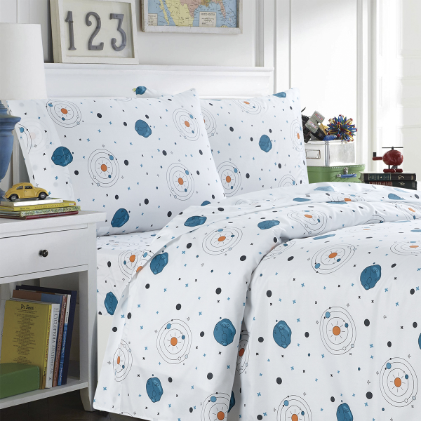 MF-astronauts Grey Sheet Set