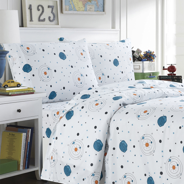 Astronauts - MF 2pc Quilt Set Grey