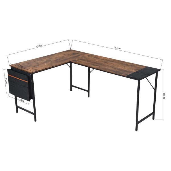 Atelier Du Nord - Isoud L-shape Computer Desk 58X47X29