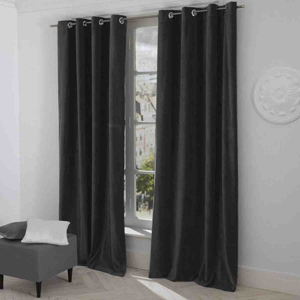 Aidan Microsuede Grommet Panel