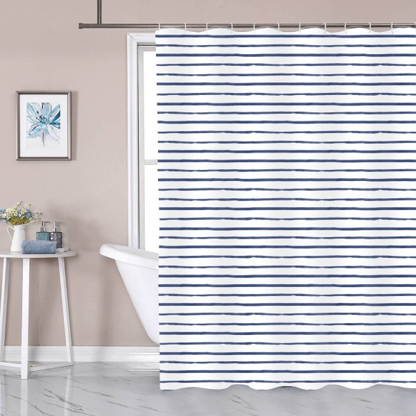 Lise Shower Curtain Stripe