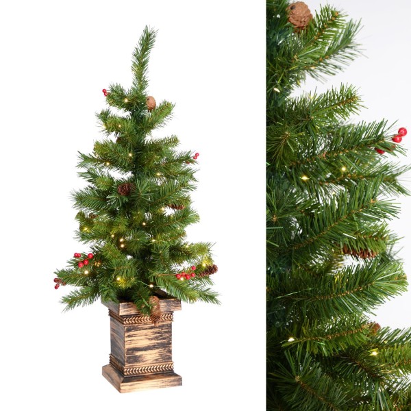 3.5' Green Porch Tree W/50L,135 Tips - Magasins Hart | Hart Stores