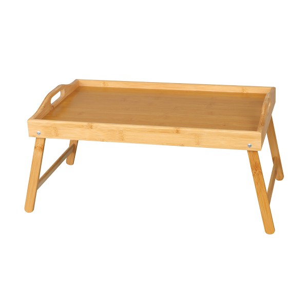 Table portable pliable en bambou