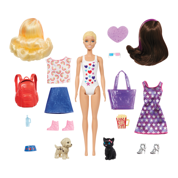 Barbie Color Reveal Dog Park Movie Night