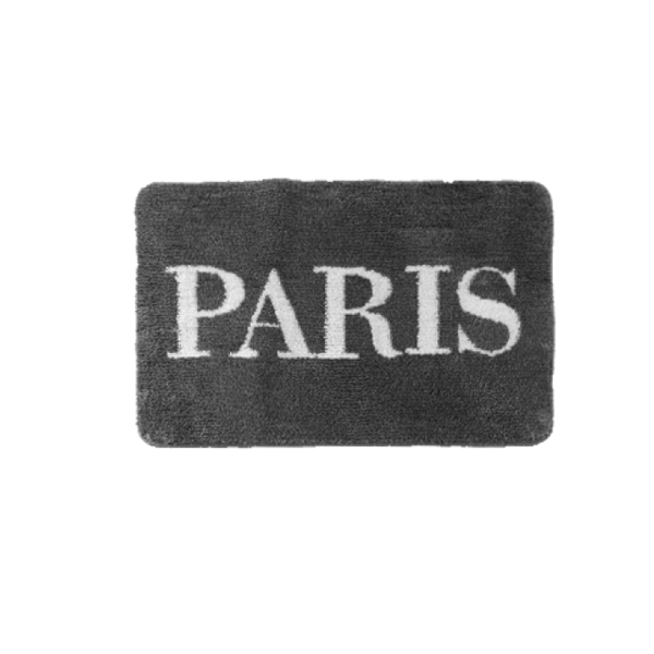 Lt Paris Bath Mat 20x30 Grey