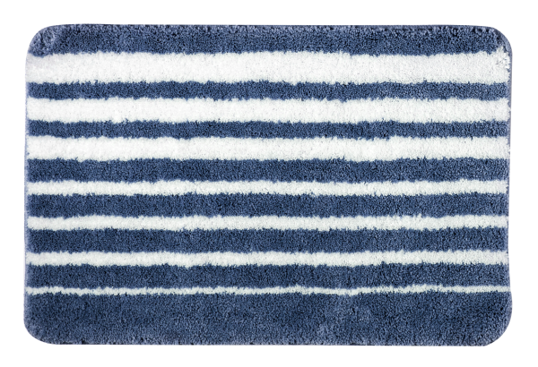 Tapis de bain à rayures Lise