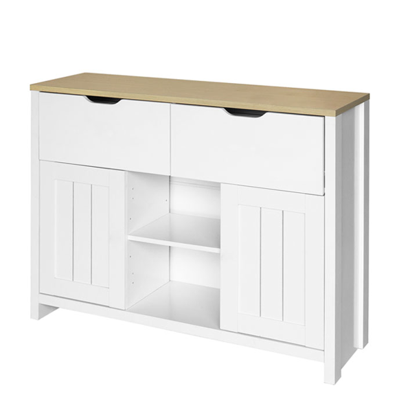 ATELIER DU NORD - Table console avec 2 tiroirs et portes