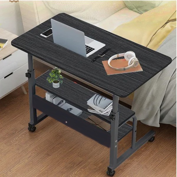 Table pour ordinateur portable réglable en hauteur avec tablette