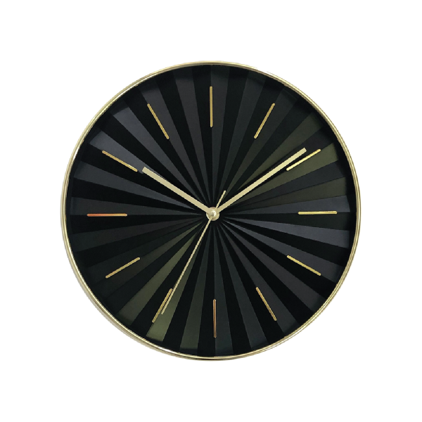 Horloge Noir/or 12po