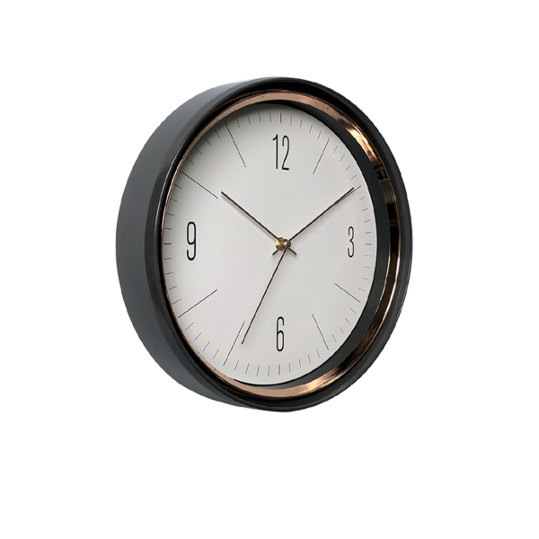 Horloge Or Noir & Rose 13po