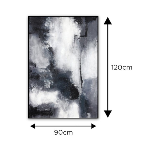 Abstract Black & white In Frame S22 90x120