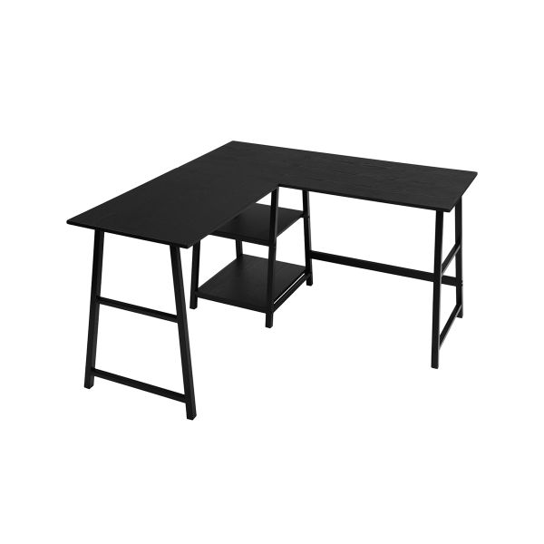 Drogba - Office Desk With Shelves L-Shape
