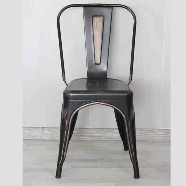 Atelier Du Nord- Metal Dining Chair Black Gold