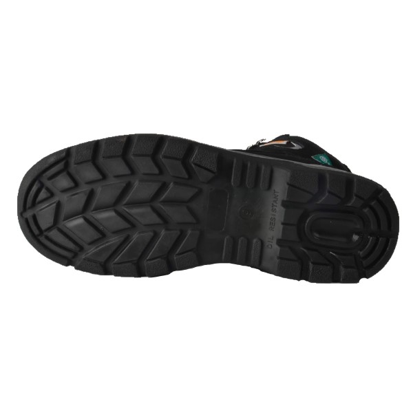 Tuff & Durable® - High Cut Working Shoes with Steel Toe & Plate - Black