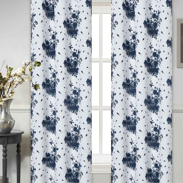 LAUREN TAYLOR - AVA 2PK Faux Linen Grommet Panels