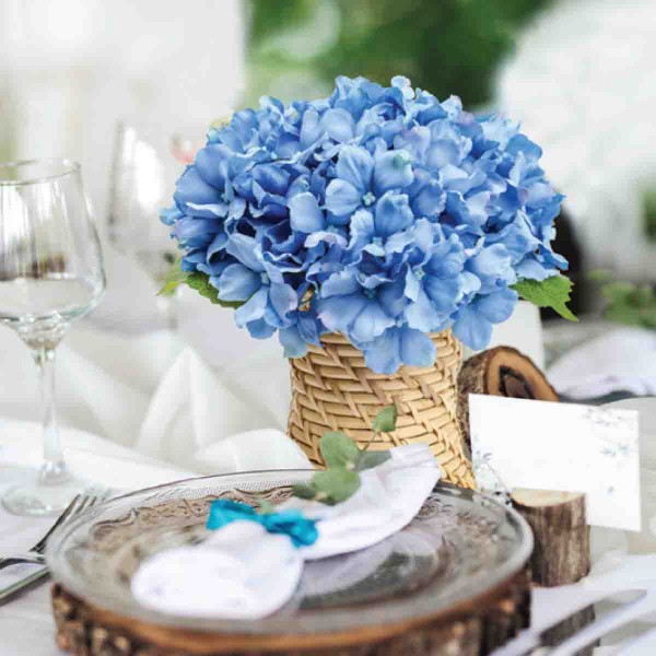 BLUE HYDRANGEA 8X9.5IN