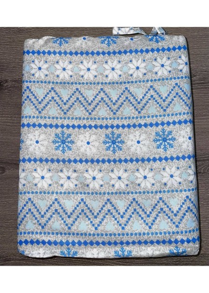 KATRINA Ensemble de housse de couette bleu fair isle