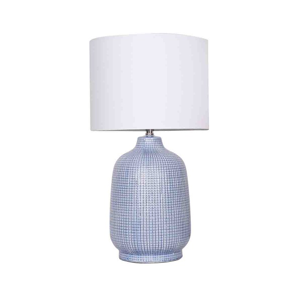 Laurent Taylor - Lampe de table en céramique bleue
