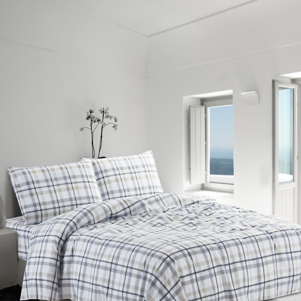 Bellevue - Sheet Set Plaid Microfiber