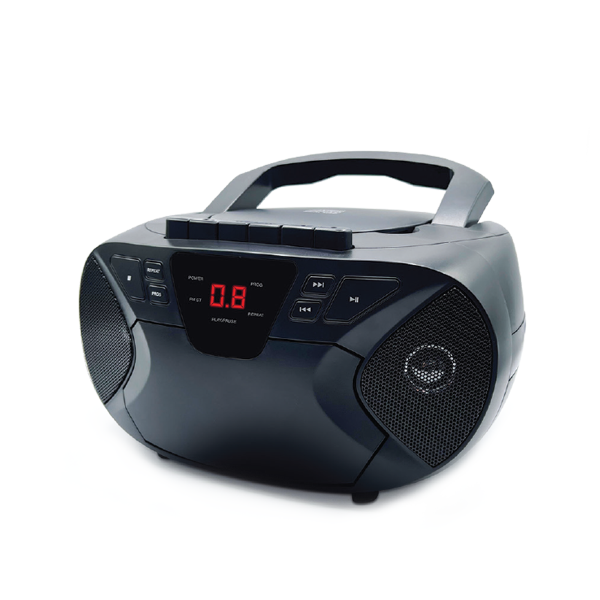 Boombox Lecteur CD audio portable et radiocassette AM/FM Bluetooth