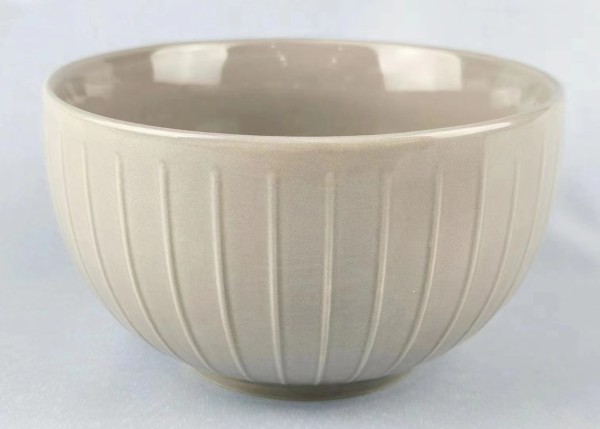 Set of 2 Stoneware Glazed Bowls 600ml