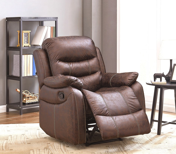 PU Leather Recliner Chair with Stitching