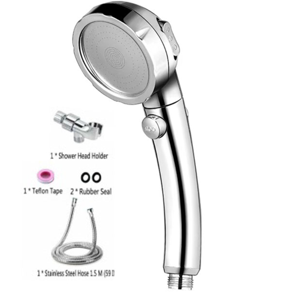 3 Setting Shower Head Set With Stop Button