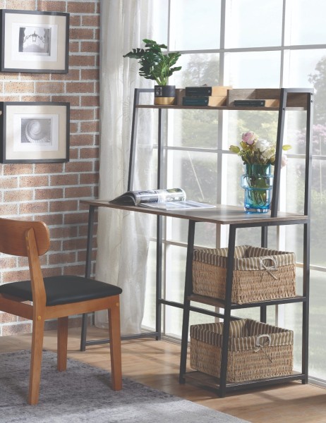 Atelier Du Nord - Bureau D'ordinateur Hedden Avec Étagère